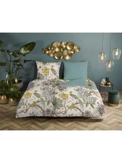 Satin-Bettwäsche-Set "Wood" In Beige/ Hellblau 11 Satin-Bettwäsche-Set "Wood" In Beige/ Hellblau -Petromax Store descanso satin bettwasche set wood in beige hellblau 2