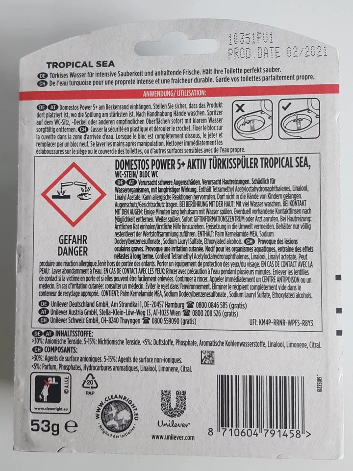 7er-Set: WC-Steine "Power 5+ Aktiv Türkisspüler", Je 53 G 5 7er-Set: WC-Steine "Power 5+ Aktiv Türkisspüler", Je 53 G – Bild 3