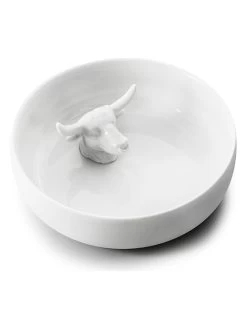 Dekoschale "El Toro" In Weiß - Ø 17 Cm