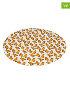 Dr. Oetker 2er-Set: Tortenunterlagen "Maus" In Orange/ Weiß - 2x 6 Stück