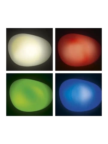 Solar-Leuchte Stein Mit Farbwechsel In Weiß 6 Solar-Leuchte Stein Mit Farbwechsel In Weiß – Bild 4