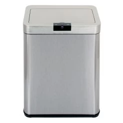 Edelstahl Abfalleimer Mit Sensor 48 L In Silber