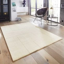 Kurzflor Teppich Castres Creme Grau -Petromax Store elle decoration kurzflor teppich castres creme grau 4