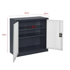 Aktenschrank Molise In Grau Weiß (T)90cm (B)40cm (H)90cm -Petromax Store en casa aktenschrank molise in grau weiss t 90cm b 40cm h 90cm 3