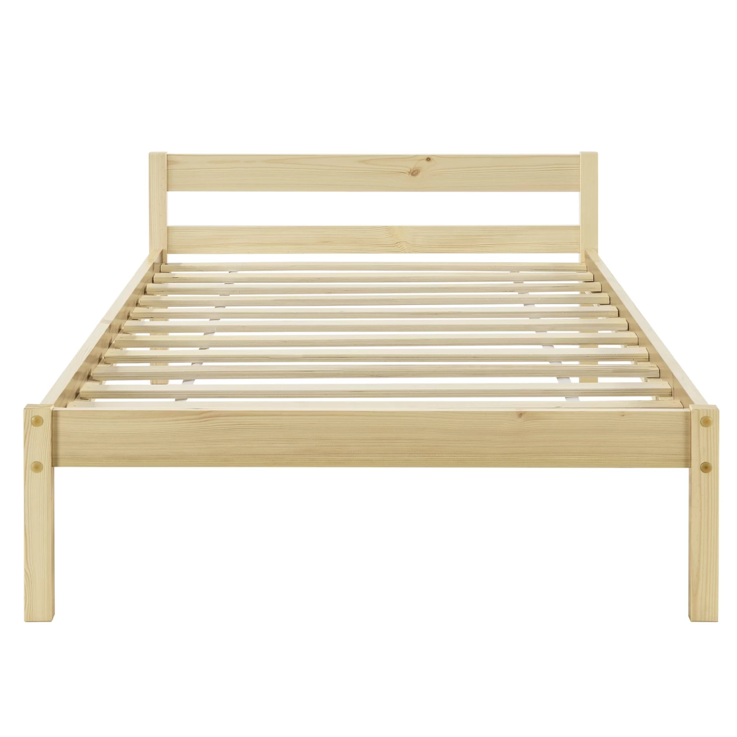 Holzbett Lynge Mit Matratze In Beige (B)90cm (H)50cm 6 Holzbett Lynge Mit Matratze In Beige (B)90cm (H)50cm – Bild 4