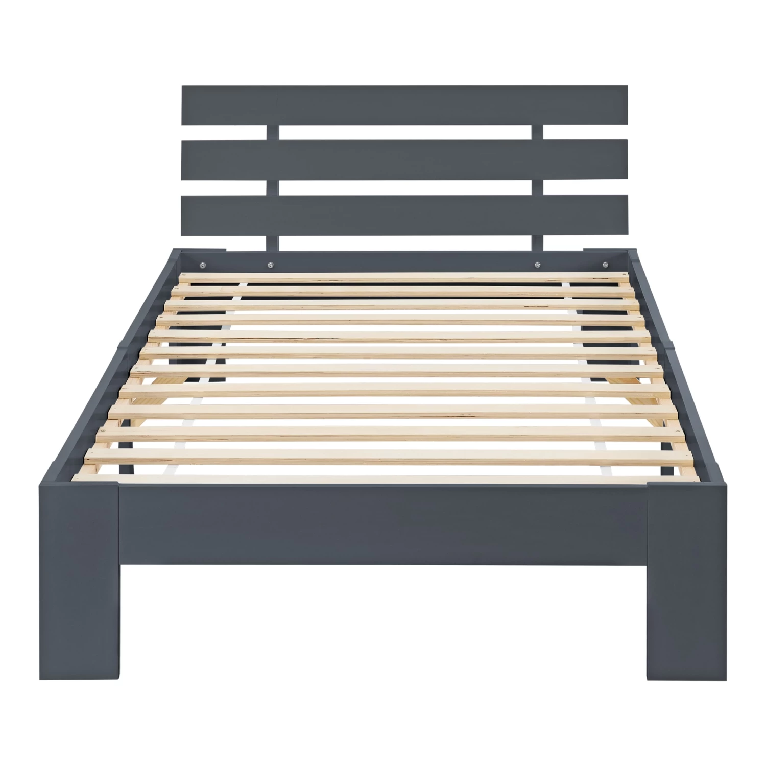 Holzbett Nivala + Matratze In Grau (B)90cm 6 Holzbett Nivala + Matratze In Grau (B)90cm – Bild 4