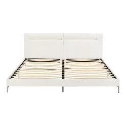 LED Bett Taastrup In Weiß (B)180cm -Petromax Store en casa led bett taastrup in weiss b 180cm 4