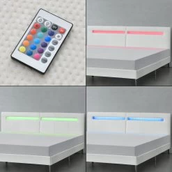 LED Bett Taastrup In Weiß (B)180cm -Petromax Store en casa led bett taastrup in weiss b 180cm 6