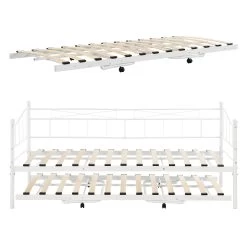 Metall Tagesbett Skutskär In Weiß (L)200cm (B)90cm (H)95cm 13 Metall Tagesbett Skutskär In Weiß (L)200cm (B)90cm (H)95cm -Petromax Store en casa metall tagesbett skutskar in weiss l 200cm b 90cm h 95cm 4