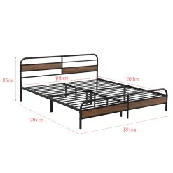 Metallbett Aarau Mit Matratze In Braun Schwarz (B)180cm 11 Metallbett Aarau Mit Matratze In Braun Schwarz (B)180cm -Petromax Store en casa metallbett aarau mit matratze in braun schwarz b 180cm 2