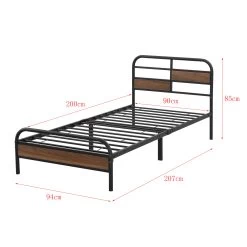 Metallbett Aarau Mit Matratze In Braun Schwarz (B)90cm 11 Metallbett Aarau Mit Matratze In Braun Schwarz (B)90cm -Petromax Store en casa metallbett aarau mit matratze in braun schwarz b 90cm 2