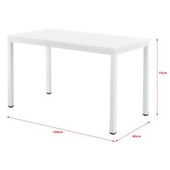 Schreibtisch Odense In Weiß (H)75cm (B)120cm (T)60cm -Petromax Store en casa schreibtisch odense in weiss h 75cm b 120cm t 60cm 3