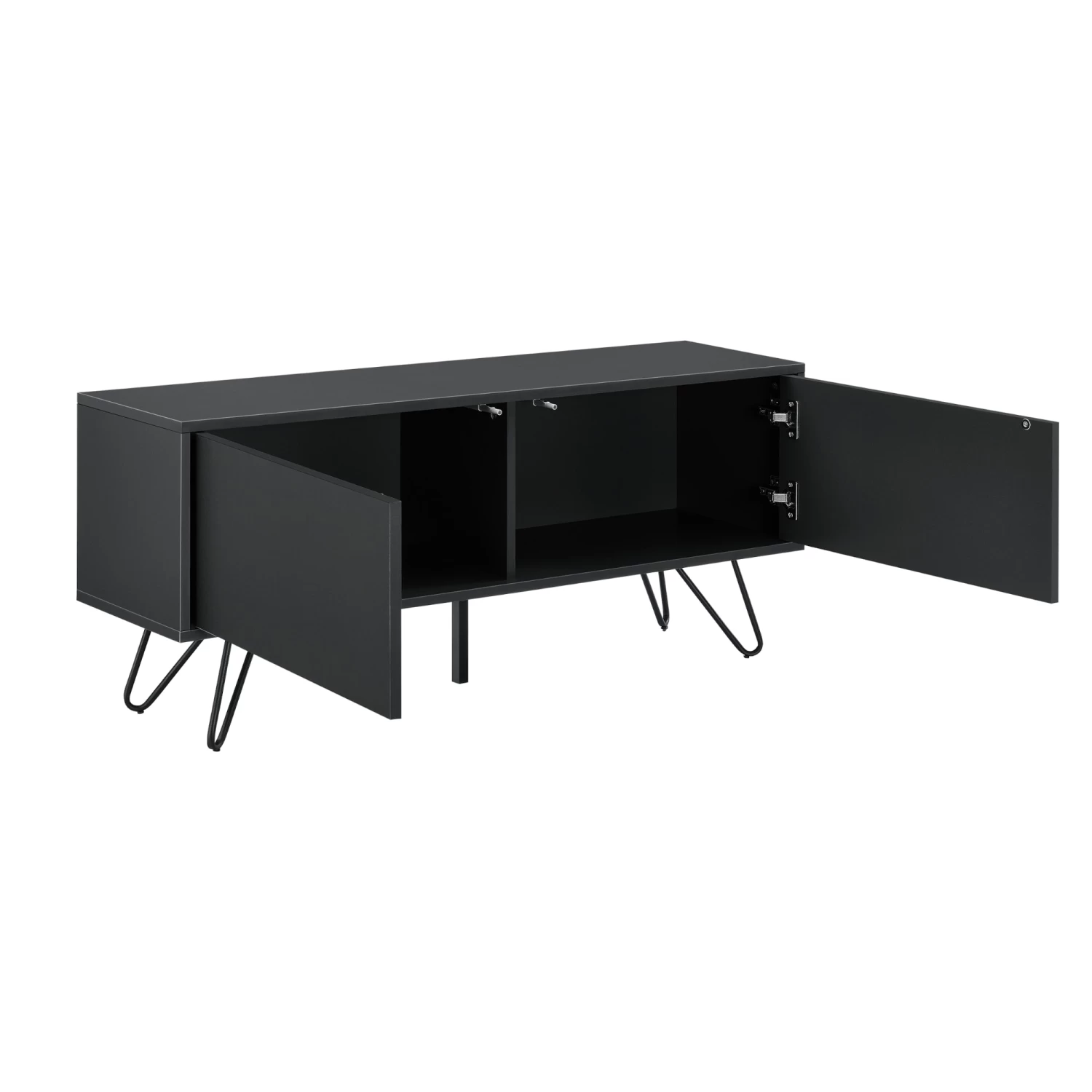 Sideboard Bollebygd In Schwarz (H)46.5cm (B)110cm (T)30cm 5 Sideboard Bollebygd In Schwarz (H)46.5cm (B)110cm (T)30cm – Bild 3