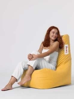 Sitzsack In Gelb - (B)60 X (H)90 X (T)60 Cm -Petromax Store evila sitzsack in gelb b 60 x h 90 x t 60 cm 2