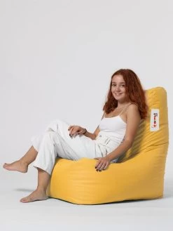 Sitzsack In Gelb - (B)60 X (H)90 X (T)60 Cm -Petromax Store evila sitzsack in gelb b 60 x h 90 x t 60 cm 3