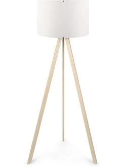 Standleuchte "Ayd" In Natur/ Weiß - (H)140 Cm