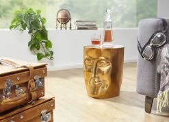 Beistelltisch "SV49554" In Gold / Golden -Petromax Store finebuy beistelltisch sv49554 in gold golden 2