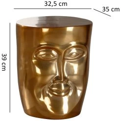 Beistelltisch "SV49554" In Gold / Golden -Petromax Store finebuy beistelltisch sv49554 in gold golden 3