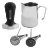 Barista Set - Tamper Für Kaffeemehl, Milchkännchen, Thermometer 1 Barista Set - Tamper Für Kaffeemehl, Milchkännchen, Thermometer -Petromax Store fm professional barista set tamper fur kaffeemehl milchkannchen thermometer