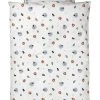 Bettwäsche-Set "Ester Owl" In Weiß/ Bunt - (L)135 X (B)100 Cm