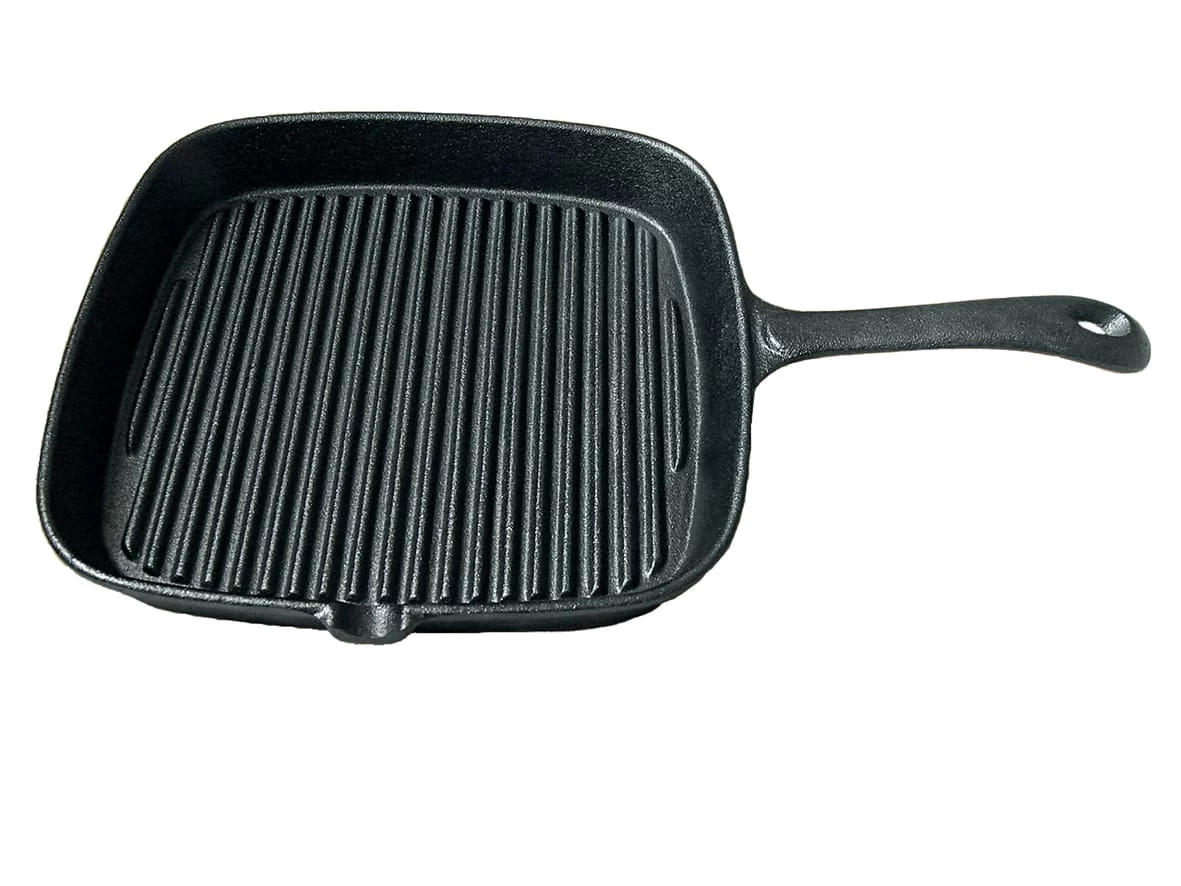 Grillpfanne Gusseisen In Schwarz - 22cm 3 Grillpfanne Gusseisen In Schwarz - 22cm