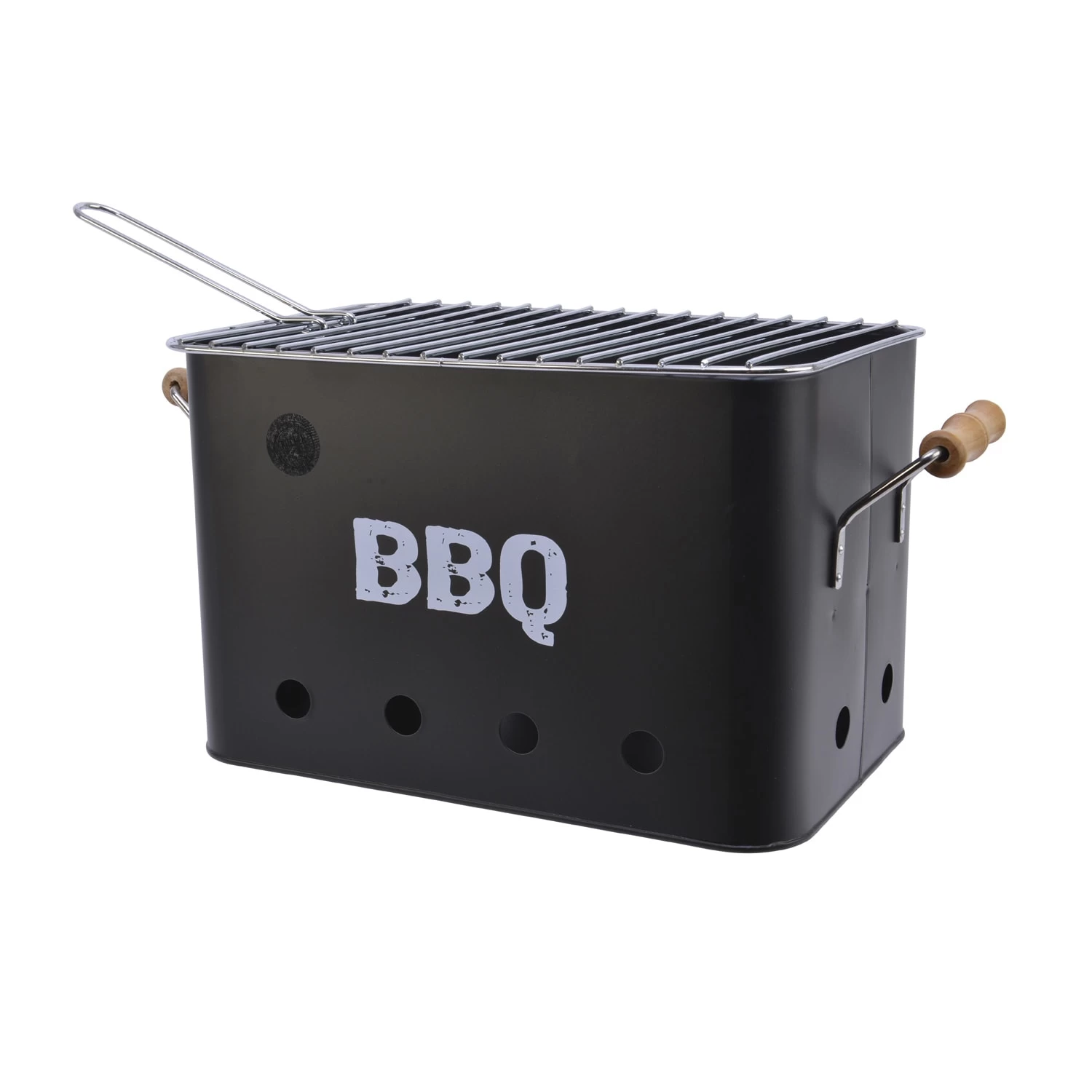 Mini Box Grill Holzkohlegrill Metall H: 21cm In Schwarz 3 Mini Box Grill Holzkohlegrill Metall H: 21cm In Schwarz