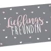 Frühstücksbrettchen Lieblingsfreundin In Grau - 23,5 X 14,5 Cm -Petromax Store geda labels fruhstucksbrettchen lieblingsfreundin in grau 23 5 x 14 5 cm