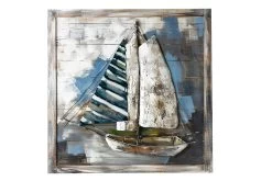 Bild "Admiral´s Cup" In Blau/ Braun - H. 80 Cm - B. 80 Cm