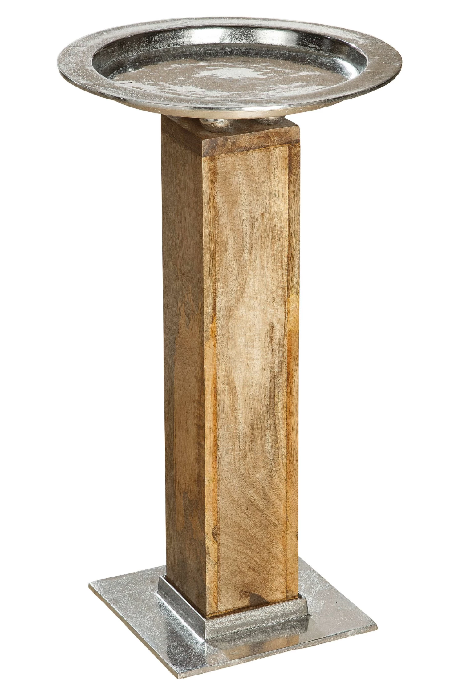 Schalenständer "Rotondo" In Natur/ Silber - H. 102 Cm 3 Schalenständer "Rotondo" In Natur/ Silber - H. 102 Cm