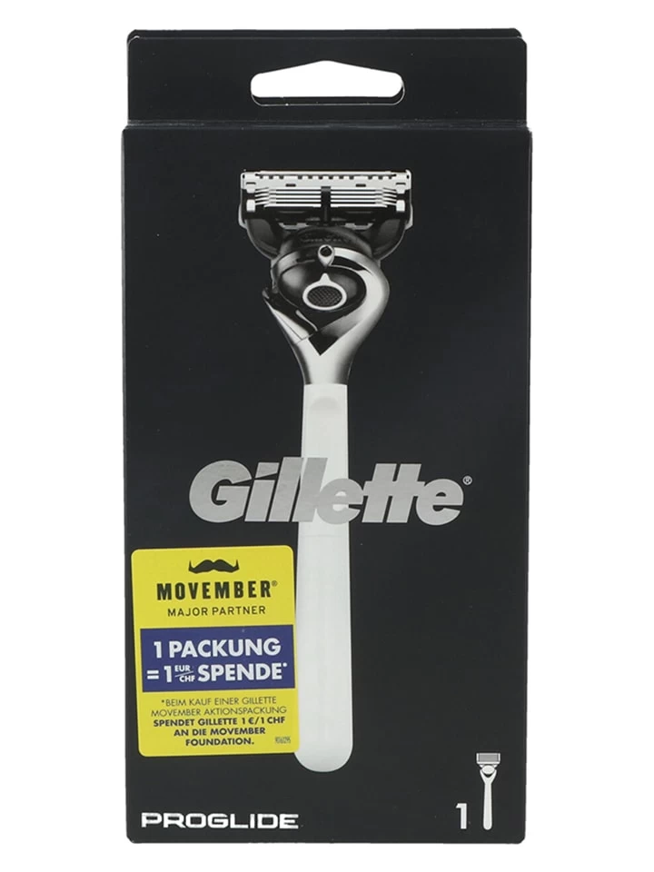 Gillette® 2tlg. Rasierer-Set "ProGlide Monochrome" In Weiß/ Silber 3 Gillette® 2tlg. Rasierer-Set "ProGlide Monochrome" In Weiß/ Silber