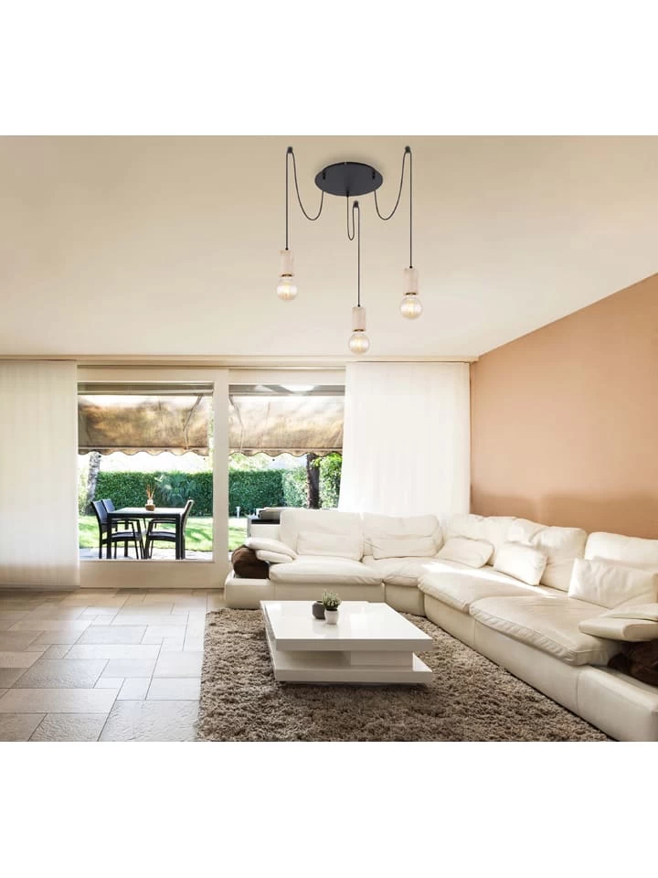 Hängeleuchte "Joseba" In Hellbraun - Ø 35 Cm 6 Hängeleuchte "Joseba" In Hellbraun - Ø 35 Cm – Bild 4