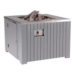 Gartenkamin, Feuerstelle FARO In Farbe Alu / Artic Grey