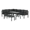 Gartenmöbel Sitzgruppe Lounge Set BLAKES In Farbe Schwarz / Polster Schwarz -Petromax Store gmd living gartenmobel sitzgruppe lounge set blakes in farbe schwarz polster schwarz