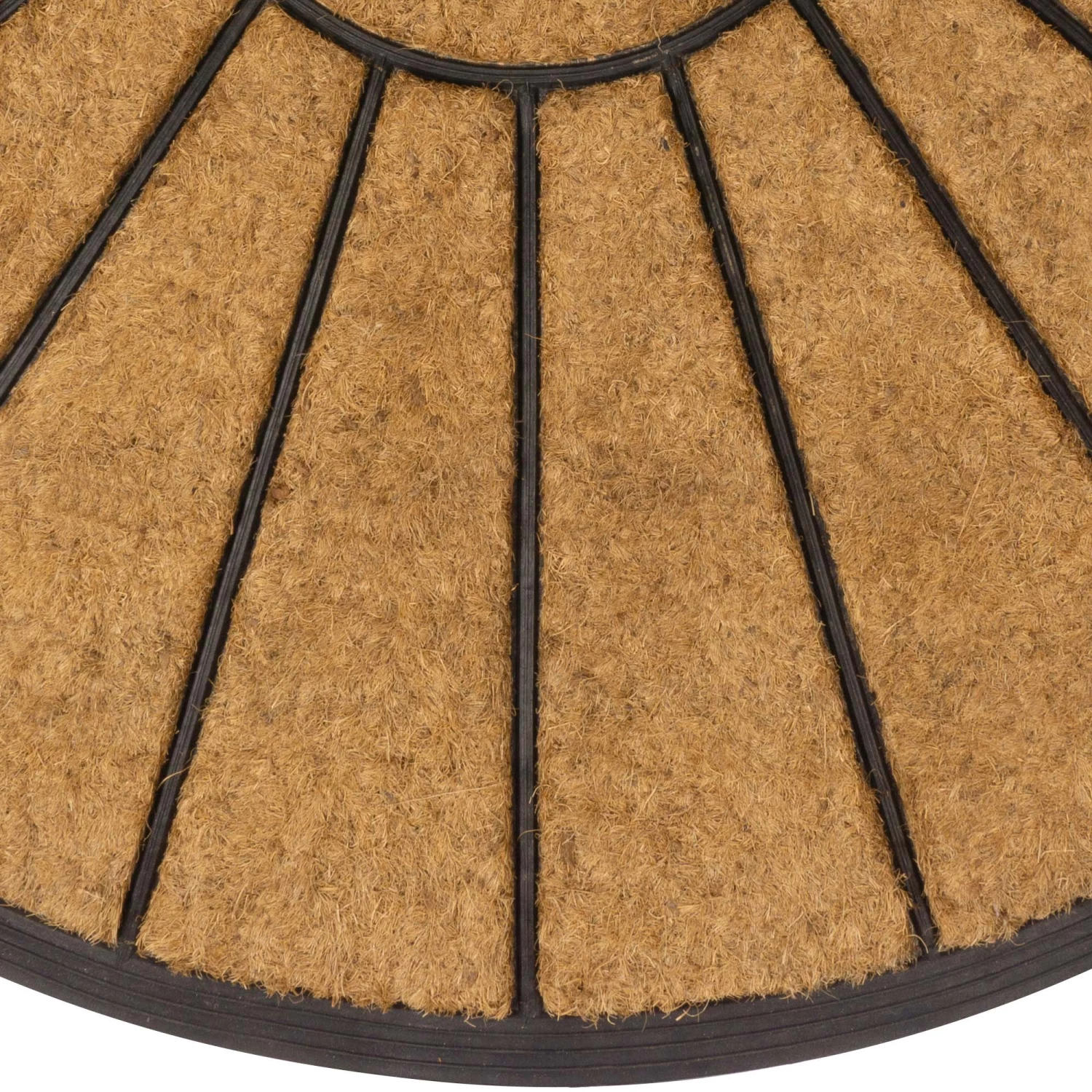 Halbrunde Kokosmatte VENTOSA Wellendesign In Farbe Braun 4 Halbrunde Kokosmatte VENTOSA Wellendesign In Farbe Braun – Bild 2