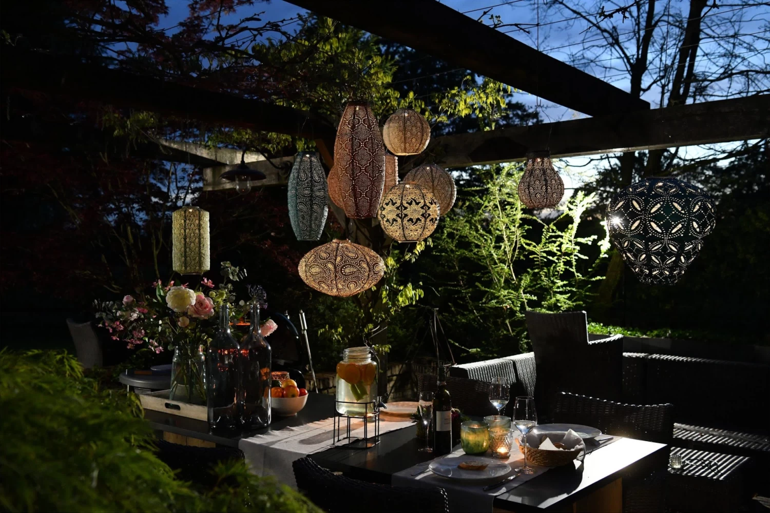 Innen- Und Außen Solar Leuchte IKAT-16 In Petrol 8 Innen- Und Außen Solar Leuchte IKAT-16 In Petrol – Bild 6