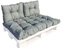 Premium Palettenkissen Set, In - & Outdoor In Grau