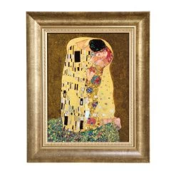 Wandbild " Gustav Klimt - Der Kuss " In Mehrfarbig