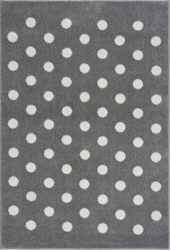 Kinderteppich CONFETTI In Silbergrau/weiss