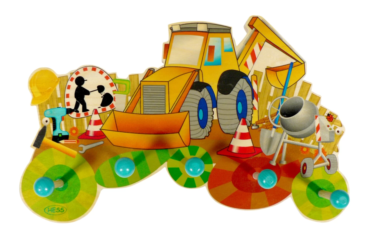 Garderobe "Baustelle" In Bunt 3 Garderobe "Baustelle" In Bunt