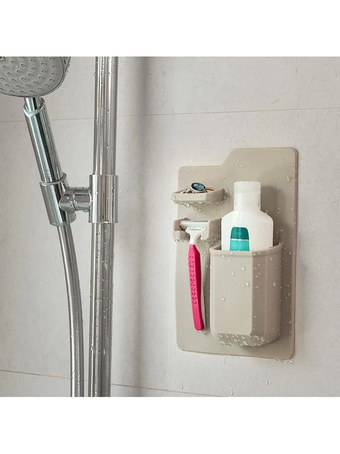 Innovagoods Badorganizer In Beige - (B)14,5 X (H)21,5 X (T)4 Cm 4 Innovagoods Badorganizer In Beige - (B)14,5 X (H)21,5 X (T)4 Cm – Bild 2