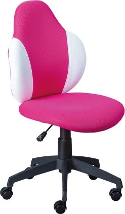 Drehstuhl Mela, Himbeer/weiß