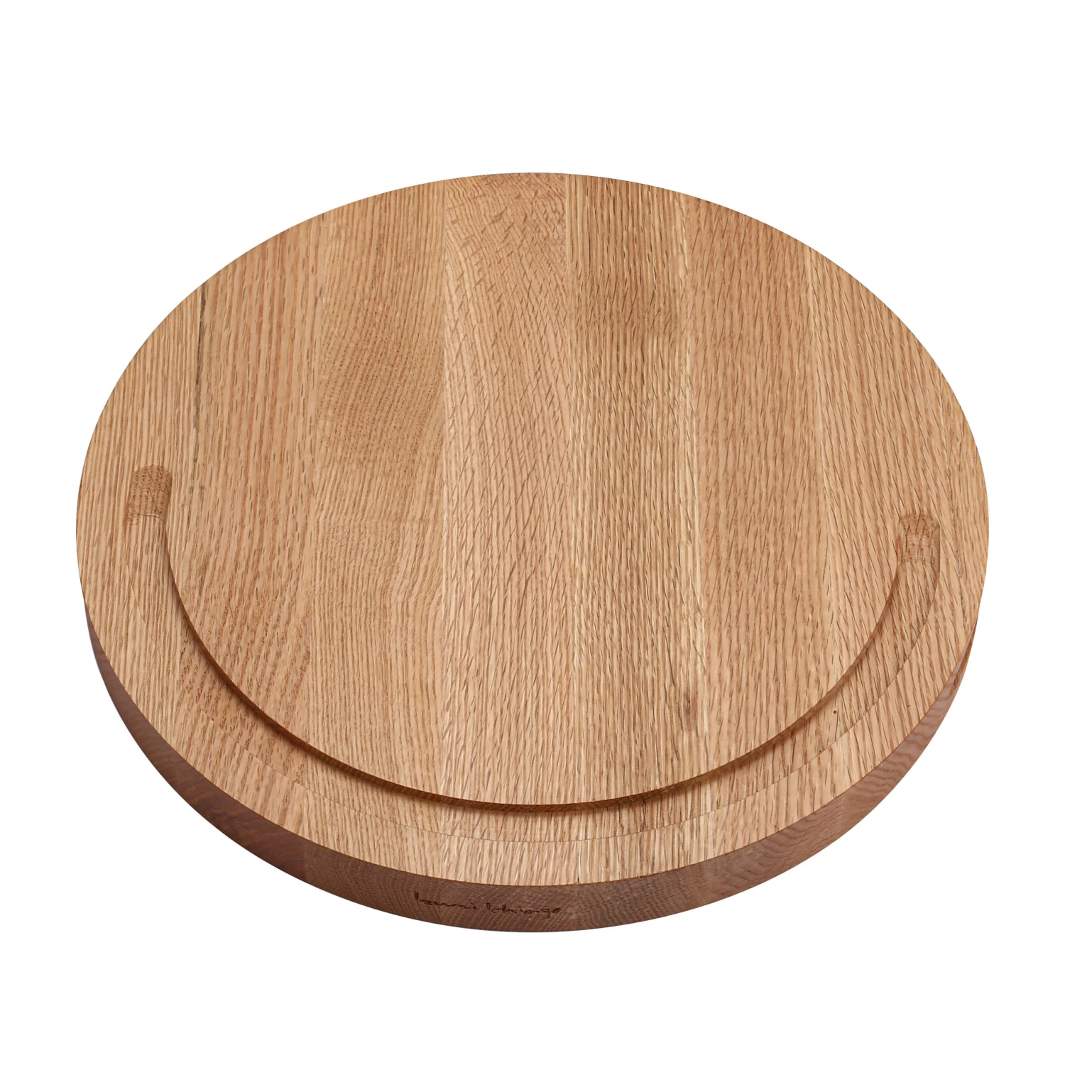 IZUMI ICHIAGO Rundes Schneidebrett - Ø 33,5cm, Eichenholz + Gemüsemesser 4 IZUMI ICHIAGO Rundes Schneidebrett - Ø 33,5cm, Eichenholz + Gemüsemesser – Bild 2