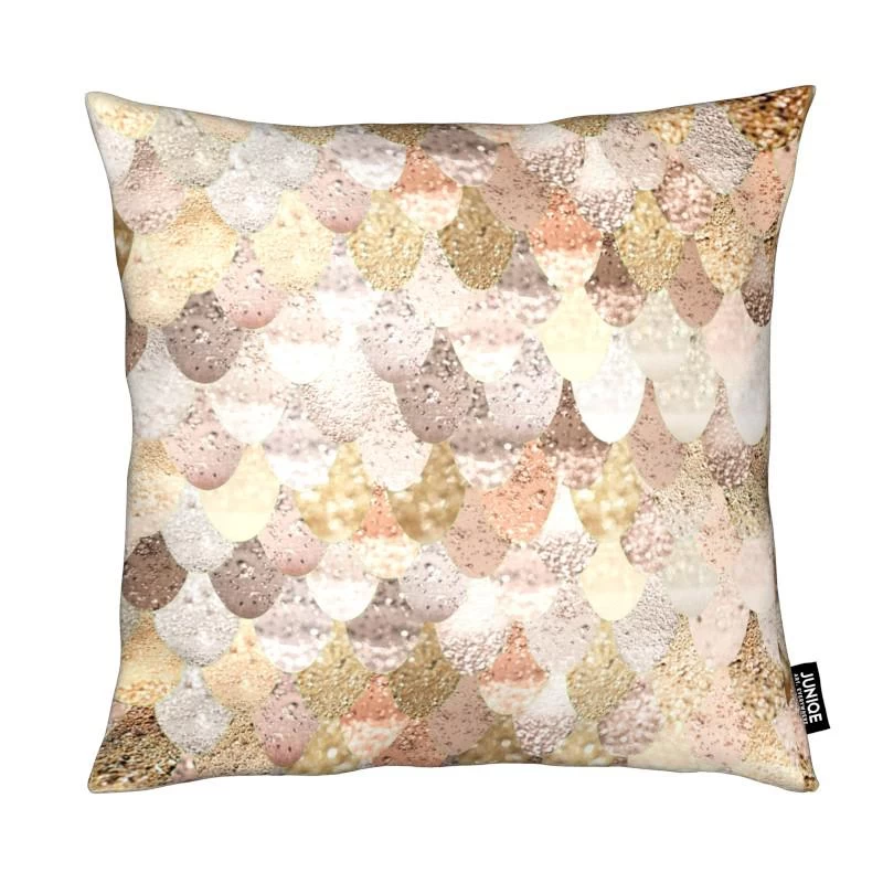 Kissen "Mermaid Gold" In Cremeweiß & Gelb 3 Kissen "Mermaid Gold" In Cremeweiß & Gelb