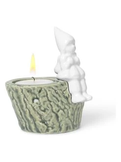 Teelichthalter "Christmas Tales" In Oliv/ Weiß - (H)10 Cm -Petromax Store kahler teelichthalter christmas tales in oliv weiss h 10 cm 5