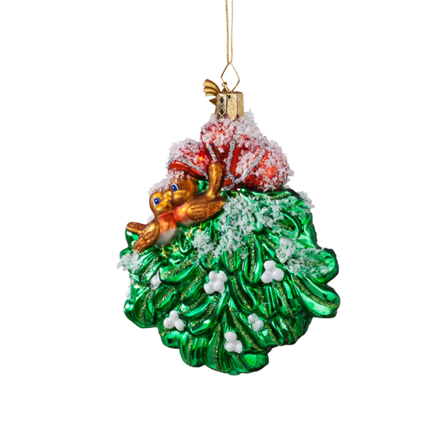 Baumschmuck Glas Mistelzweig In Bunt 3 Baumschmuck Glas Mistelzweig In Bunt