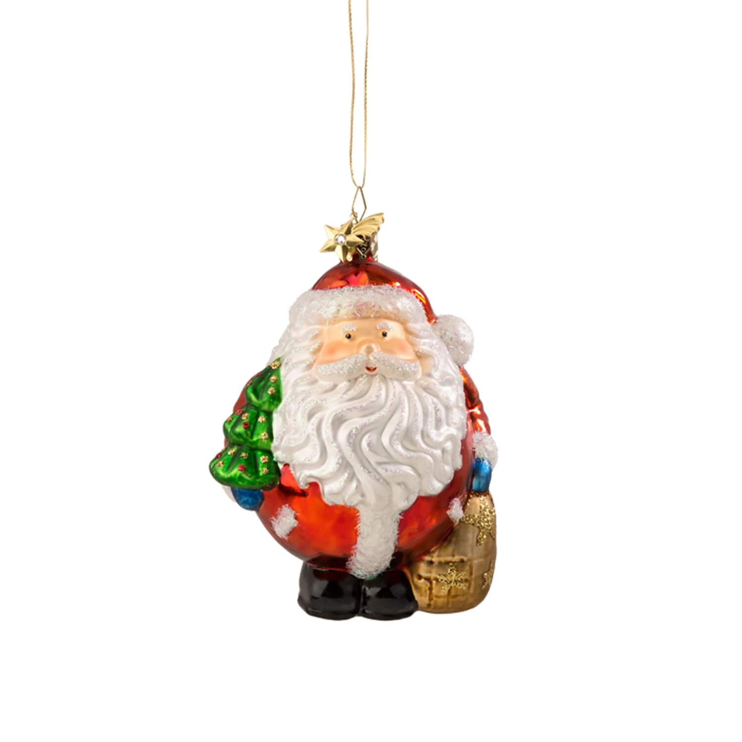 Baumschmuck Glas Weihnachtsmann In Bunt 3 Baumschmuck Glas Weihnachtsmann In Bunt