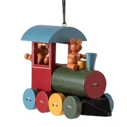 Baumschmuck Lok Mit Teddies In Bunt