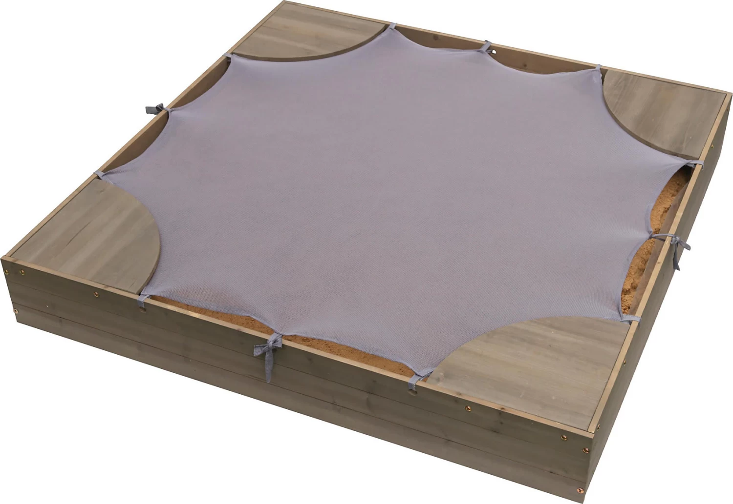 KidKraft Sandkasten Für Den Garten, Grau 4 KidKraft Sandkasten Für Den Garten, Grau – Bild 2