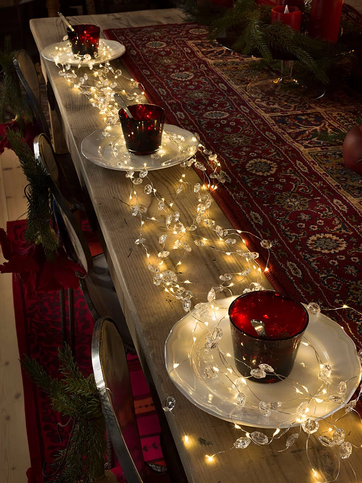 Konstsmide LED-Diamantenlametta In Silber/ Warmweiß 4 Konstsmide LED-Diamantenlametta In Silber/ Warmweiß – Bild 2