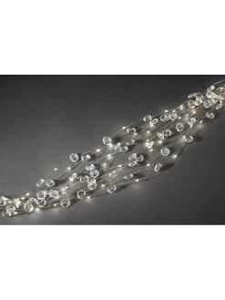 Konstsmide LED-Diamantenlametta In Silber/ Warmweiß